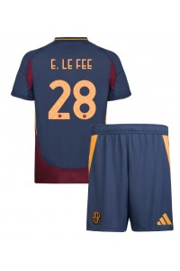 AS Roma Enzo Le Fee #28 Babytruitje 3e tenue Kind 2024-25 Korte Mouw (+ Korte broeken)